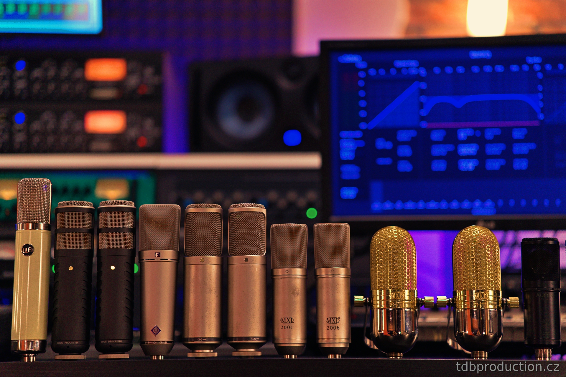 Nahrávací studio - mikrofony